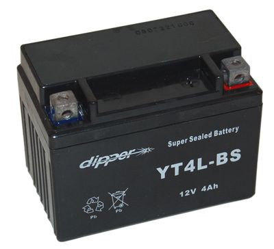accu 12V  YB4LB Sealed Lead alle types (120x70x90)